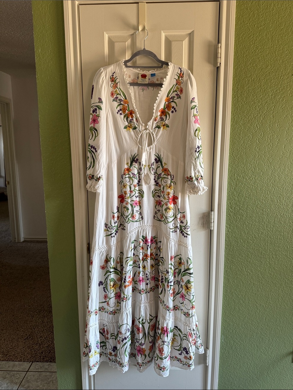 Farm Rio x Anthropologie Long-Sleeve Cutout Maxi Dress - Picture 5 of 10